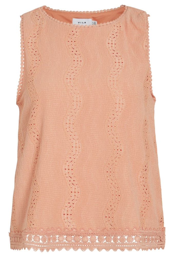 VITORTENA O-NECK S/L TOP 14106582 CADMIUM ORANGE